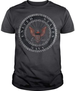 Navy Rough Emblem Tshirt